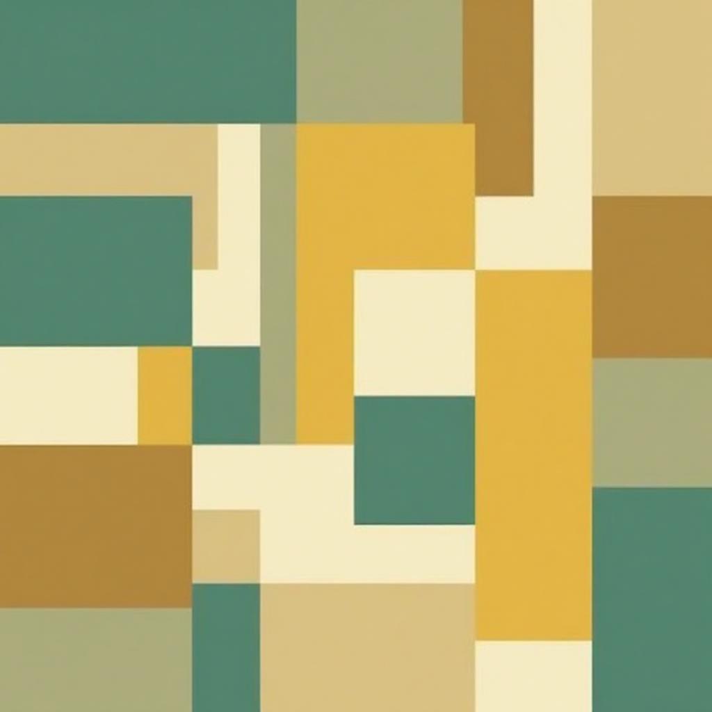Abstract geometric pixel art